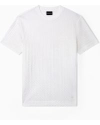 Emporio Armani - Us Exclusive Jacquard Jersey T-Shirt - Lyst