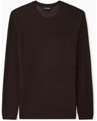 Emporio Armani - Lyocell-Blend Jumper - Lyst