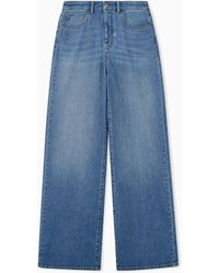 Emporio Armani - Five-Pocket Wide-Leg Jeans - Lyst