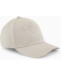 Emporio Armani - Gorra De Béisbol Con Logotipo Bordado En Relieve - Lyst