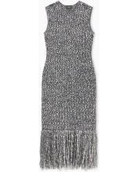 Emporio Armani - Knitted Long Dress - Lyst