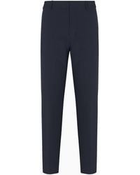 Emporio Armani - Pantalones Chinos De Sirsaca De Nailon - Lyst