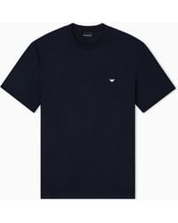 Emporio Armani - Jersey T-Shirt With Embroidery - Lyst