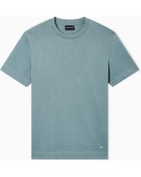 Emporio Armani - Us Exclusive Jacquard Jersey T-Shirt - Lyst
