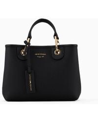 Emporio Armani - Small Myea Shopper Bag With Deer Print - Lyst