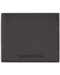 Emporio Armani - Tumbled Leather Wallet - Lyst