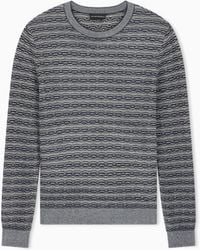 Emporio Armani - Signature Capsule Collection Jacquard Virgin-Wool Jumper - Lyst