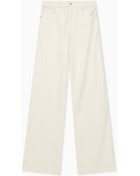Emporio Armani - Wide-Leg Five-Pocket Trousers - Lyst