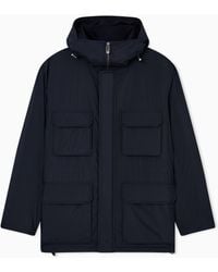 Emporio Armani - Asv Travel Essentials Recycled Nylon Padded Jacket - Lyst