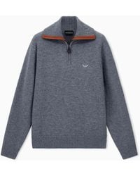 Emporio Armani - Shaved Virgin Wool Sweater Hong Kong Capsule Collection - Lyst
