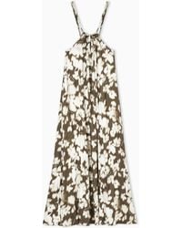 Emporio Armani - Floral Print Long Beachwear Dress - Lyst