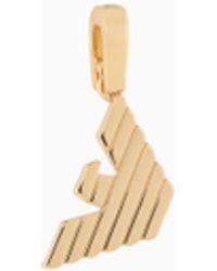 Emporio Armani - Tone Brass Charm - Lyst