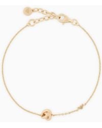 Emporio Armani - Tone Sterling Knot Bracelet - Lyst