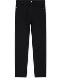 Emporio Armani - Vaqueros J20 De Cintura Alta Y Pernera Superajustada En Cómodo Denim Lavado A La Piedra - Lyst