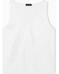 Emporio Armani - V-Neck Top - Lyst