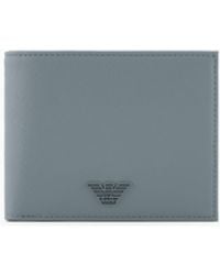 Emporio Armani - Asv Portemonnaie Aus Regeneriertem Saffianleder - Lyst