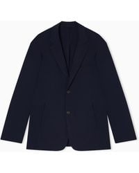Emporio Armani - Travel Essential Stretch-Nylon Single-Breasted Blazer - Lyst