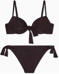 Emporio Armani - Bikini With Push-Up Bra - Lyst