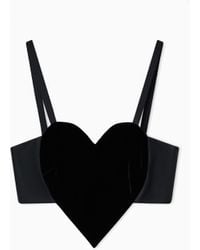 Emporio Armani - Liquid Velvet Top With Heart - Lyst