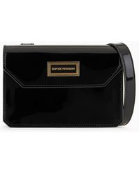 Emporio Armani - Mon Amour Shoulder Bag In Patent Leather - Lyst