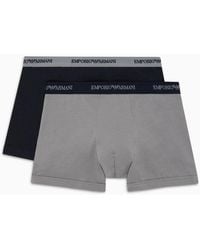 Emporio Armani - Two-pack Of Boxer Briefs With Core Logo Band - Lyst