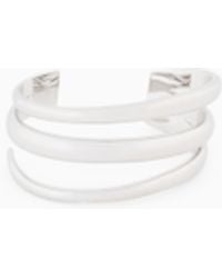 Emporio Armani - Tone Brass Cuff Bracelet - Lyst