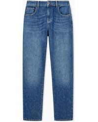 Emporio Armani - Slim-Fit Denim Jeans With Five Pockets And A Used Look - Lyst