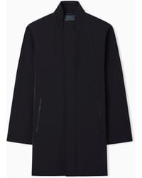 Emporio Armani - Nylon Trench Coat With Heat-Taped Zips - Lyst