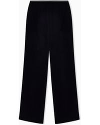 Emporio Armani - Velvet Trousers - Lyst
