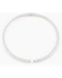 Emporio Armani - Tone Brass Collar Necklace - Lyst