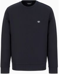 Emporio Armani - Sudadera De Punto Doble Con Microparche Con Logotipo - Lyst