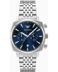 Emporio Armani - Chronograph Stainless Steel Watch - Lyst