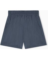 Emporio Armani - Washed Twill Shorts - Lyst