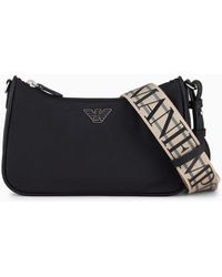 Emporio Armani - Travel Essentials Recycled-nylon Baguette Bag - Lyst
