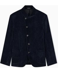 Emporio Armani - Signature Capsule Collection Ribbed Chenille Jacket - Lyst