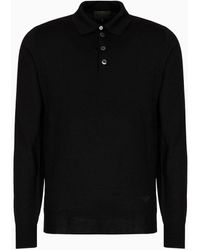 Emporio Armani - Knitted Polo Shirts - Lyst
