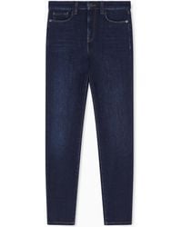 Emporio Armani - J20 Worn-Look, Stretch-Denim Skinny Jeans - Lyst