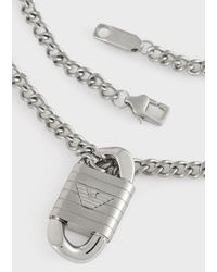 Emporio Armani Cross Necklace in Silver 