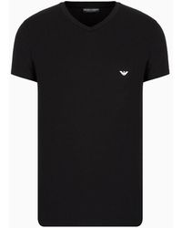Emporio Armani - Underwear Basic T-shirt Mit V-ausschnitt - Lyst