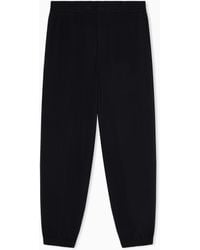 Emporio Armani - Travel Essential Embossed Jersey Joggers - Lyst