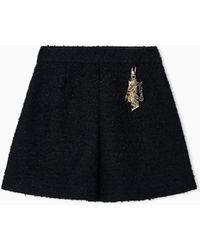 Emporio Armani - Lunar New Year Bouclé-Effect Tweed Skirt - Lyst