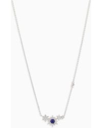 Emporio Armani - Sterling Station Necklace - Lyst
