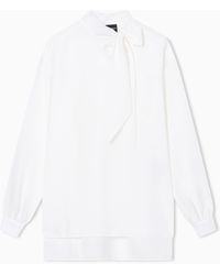 Emporio Armani - Blusa Con Collo Foulard - Lyst