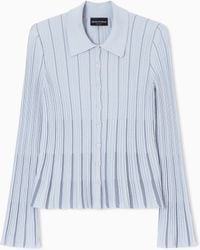 Emporio Armani - Classic-Collar Cardigan - Lyst