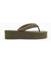 Emporio Armani - Flip-Flops With Rubber Wedge - Lyst