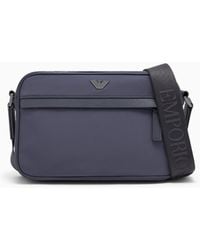 Emporio Armani - Crossbody Bag With A Front Zip Pocket And Adjustable Strap - Lyst