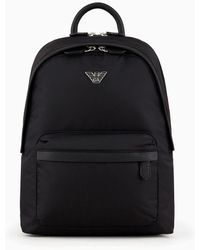 Emporio Armani - Travel Essentials Recycled Nylon Backpack - Lyst