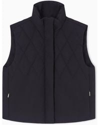 Emporio Armani - Lunar New Year Full-Zip Nylon Taffeta Sleeveless Jacket - Lyst