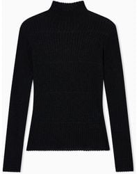 Emporio Armani - Jersey De Lúrex Con Efecto 3D - Lyst
