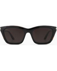 Emporio Armani - Cat-Eye Sunglasses With Clip-On Lenses - Lyst